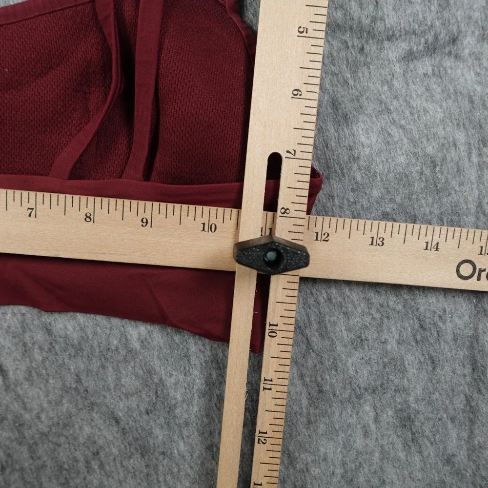Lululemon Bra Womens 24 Maroon‎ Strappy Double Strap Activewear Yoga Gym Workout